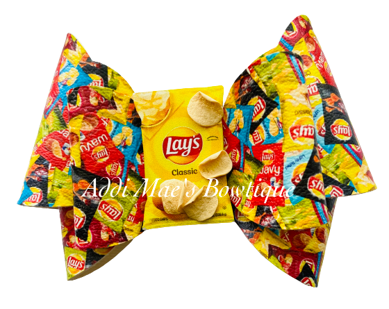 Chips Snack Time Bow