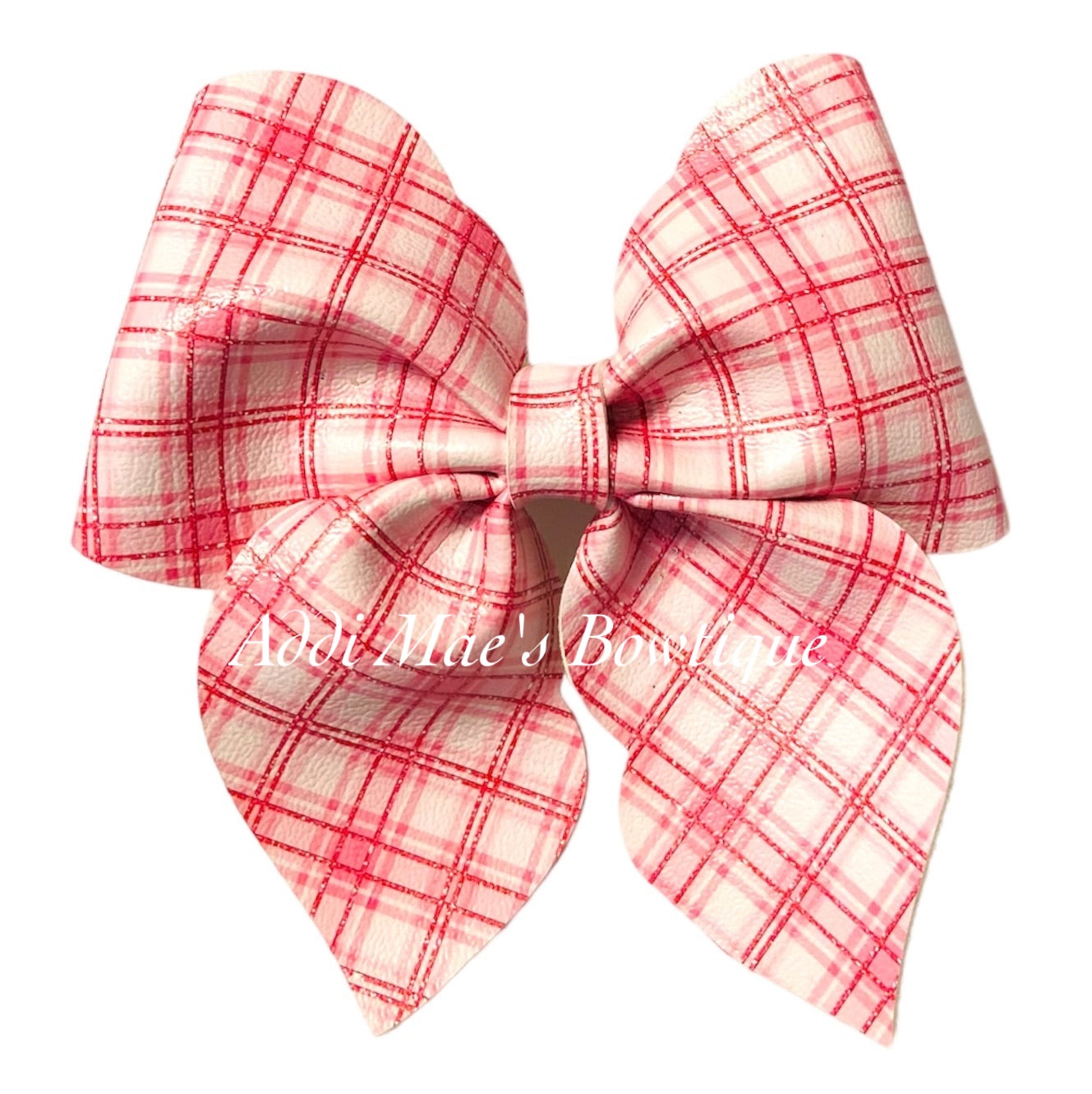 Spring Plaid Bow