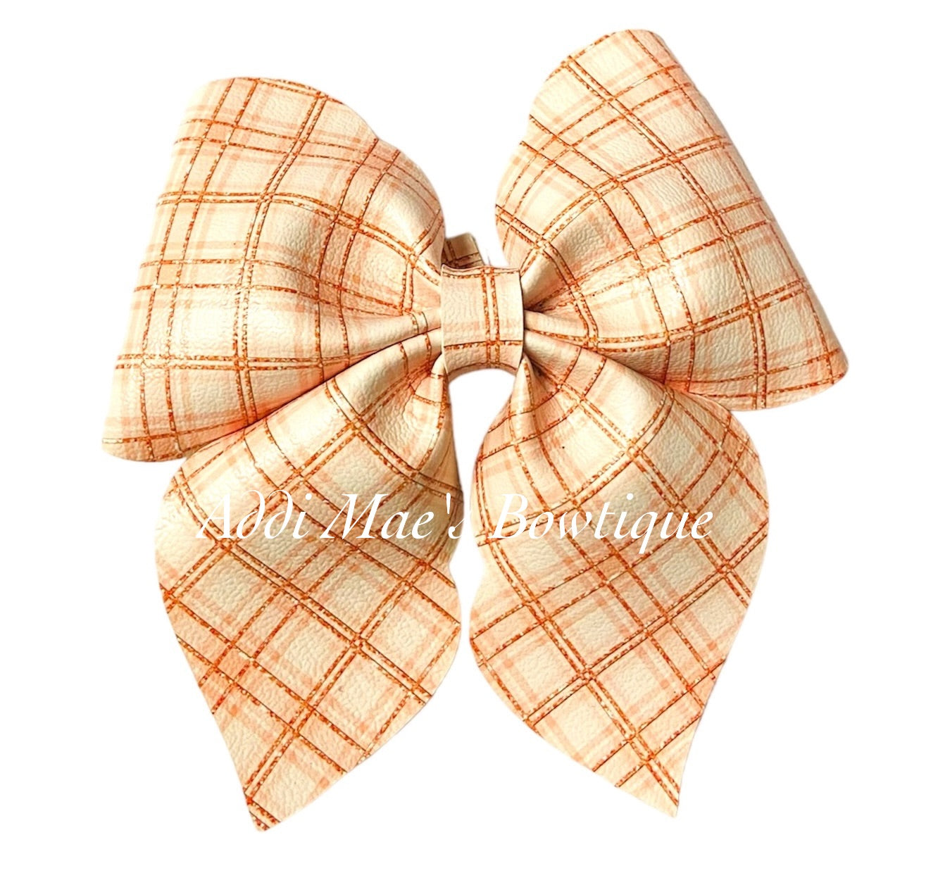 Spring Plaid Bow