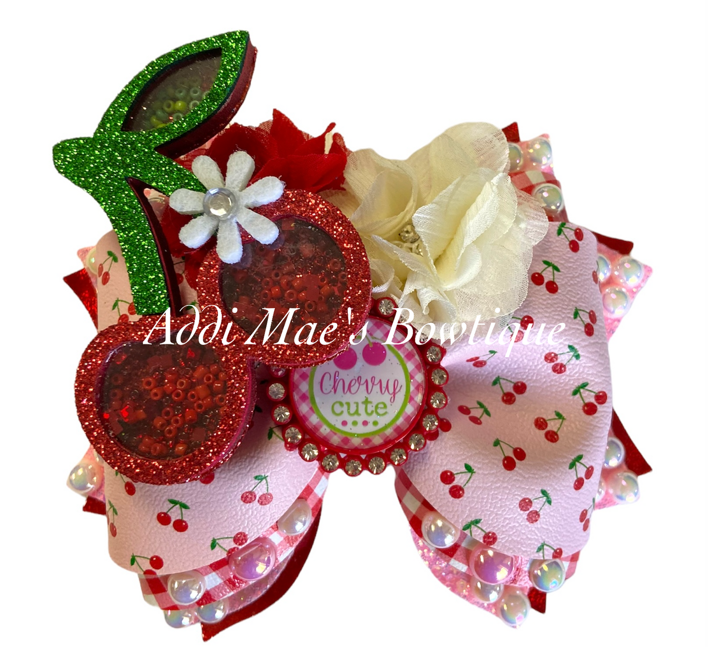 Cherry Cute Shaker Bow