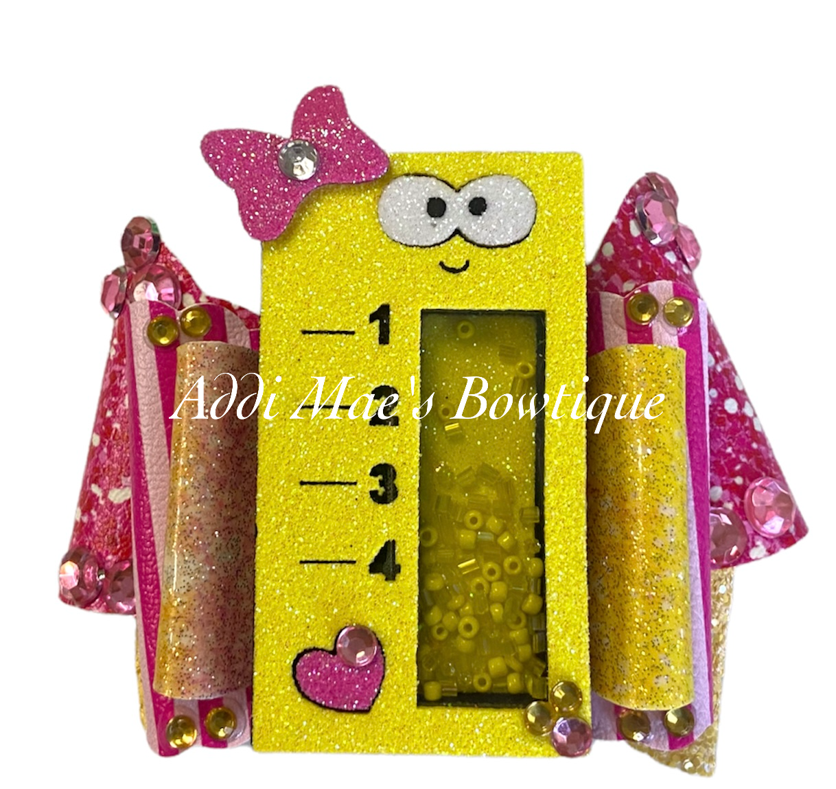 Ruler Back To School Shaker Bow