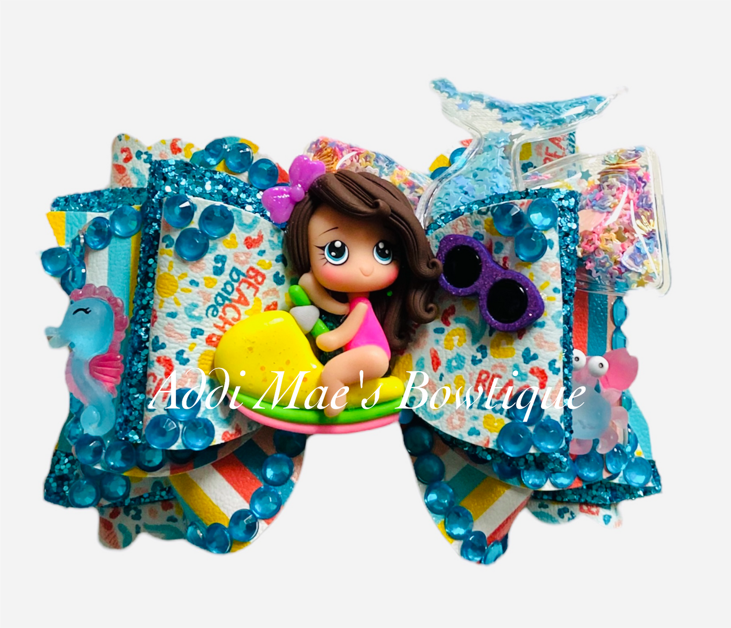 Beach Babe Summer Jet Ski Girl Bow
