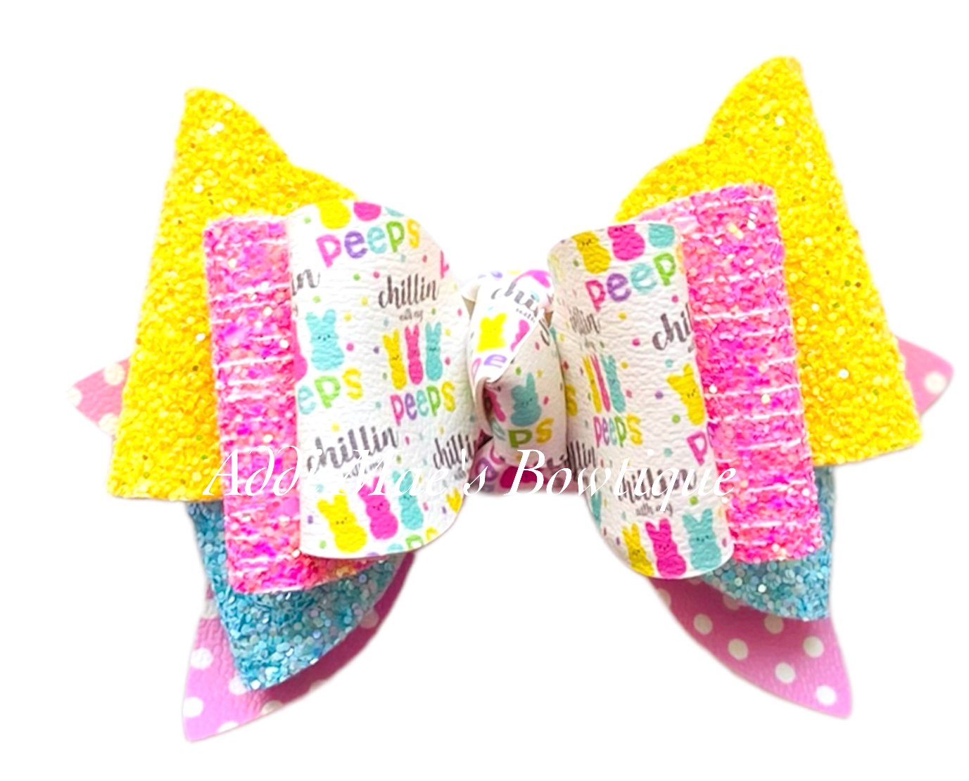 Easter Chilling With My Peeps Bow