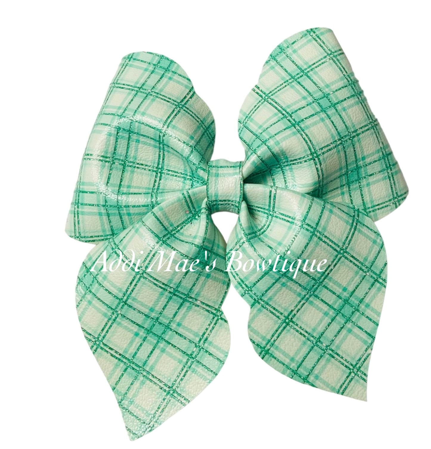 Spring Plaid Bow