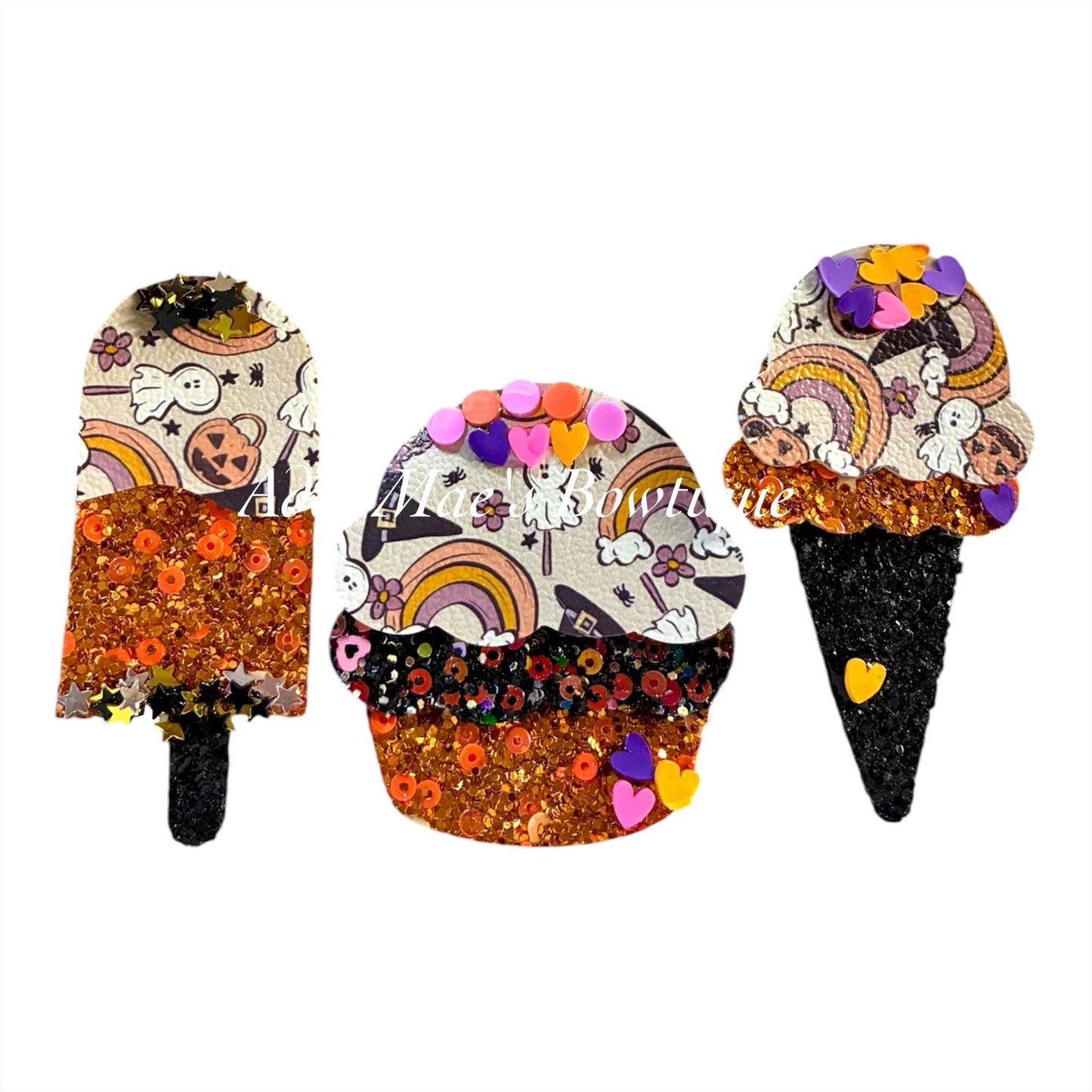 Witchy Rainbows Ice Cream Popsicles Clip