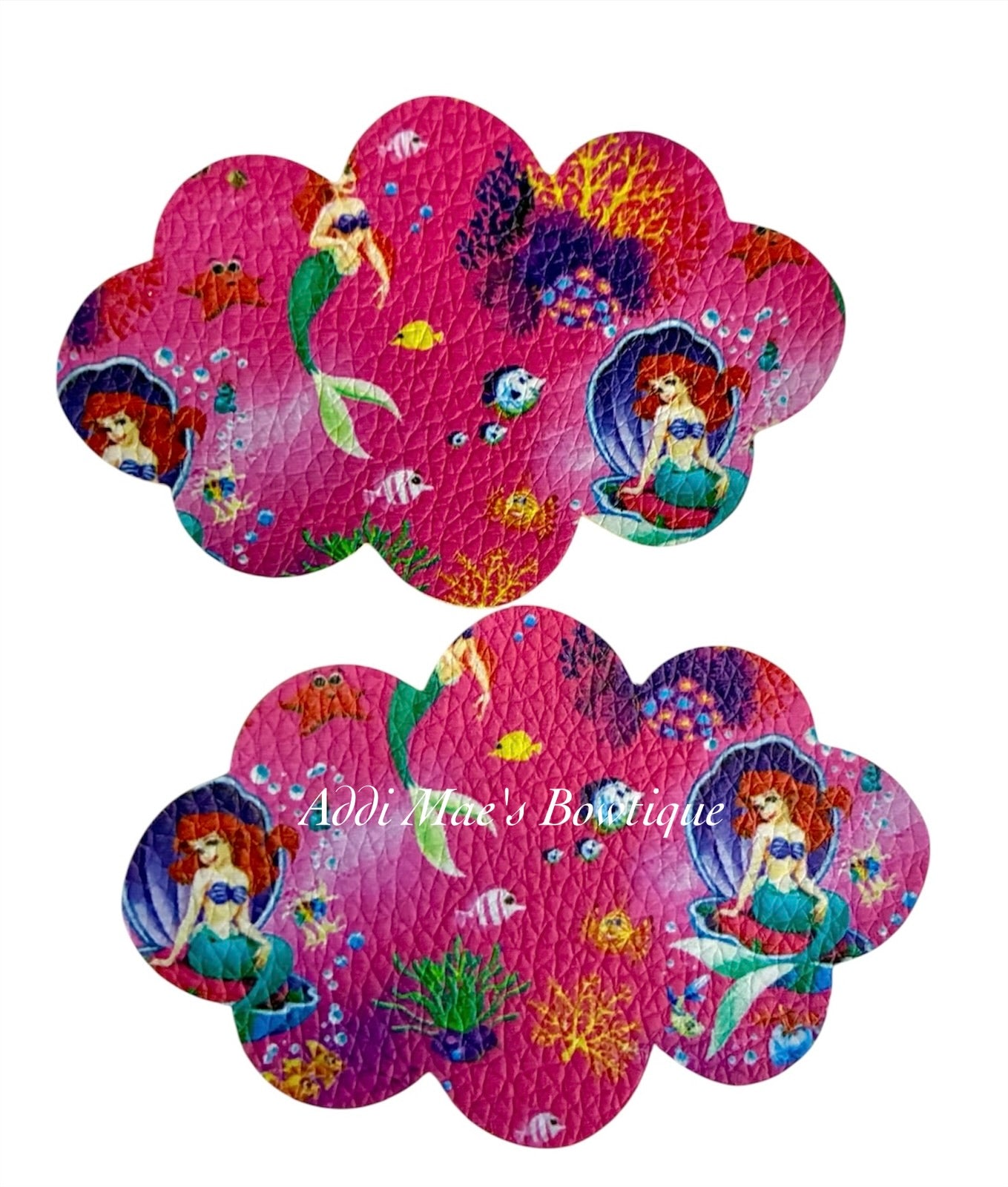 Pink Mermaid Princess Snap Clip Set