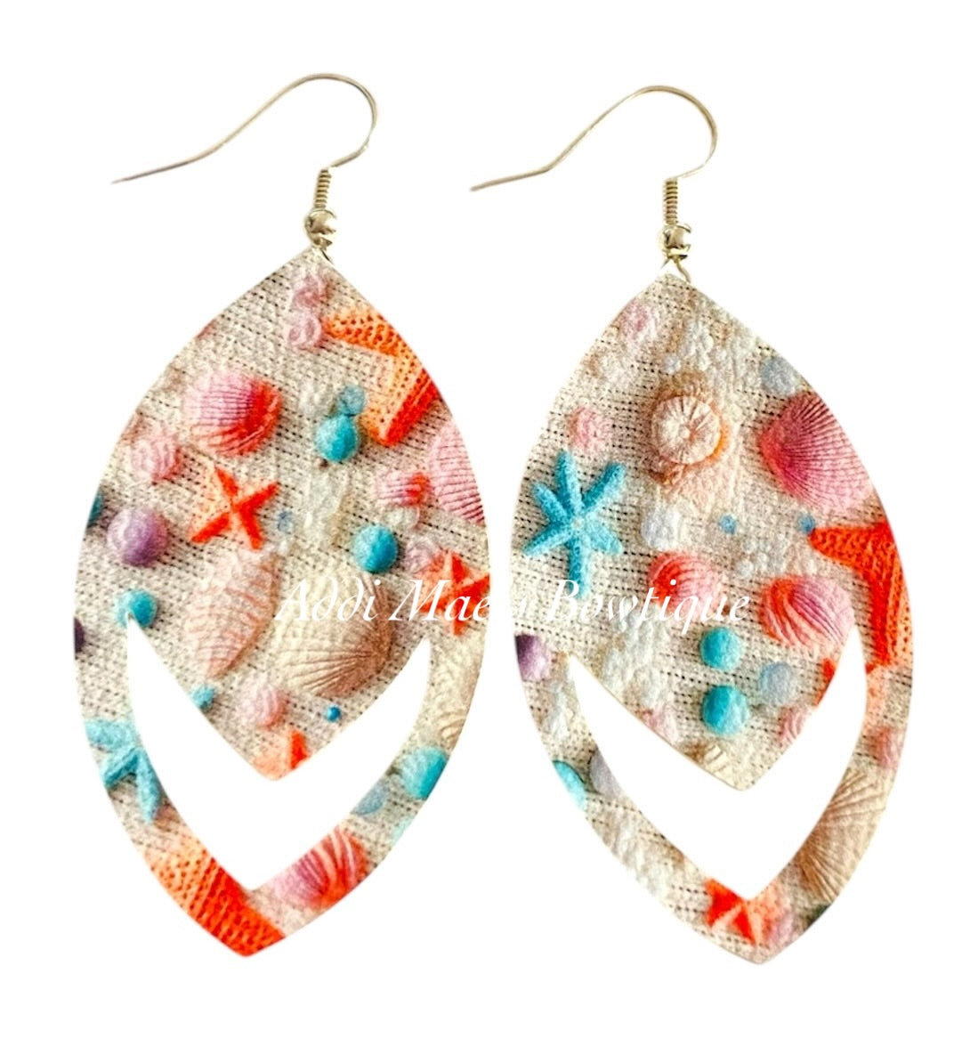 Beach Shells Dangle Earrings