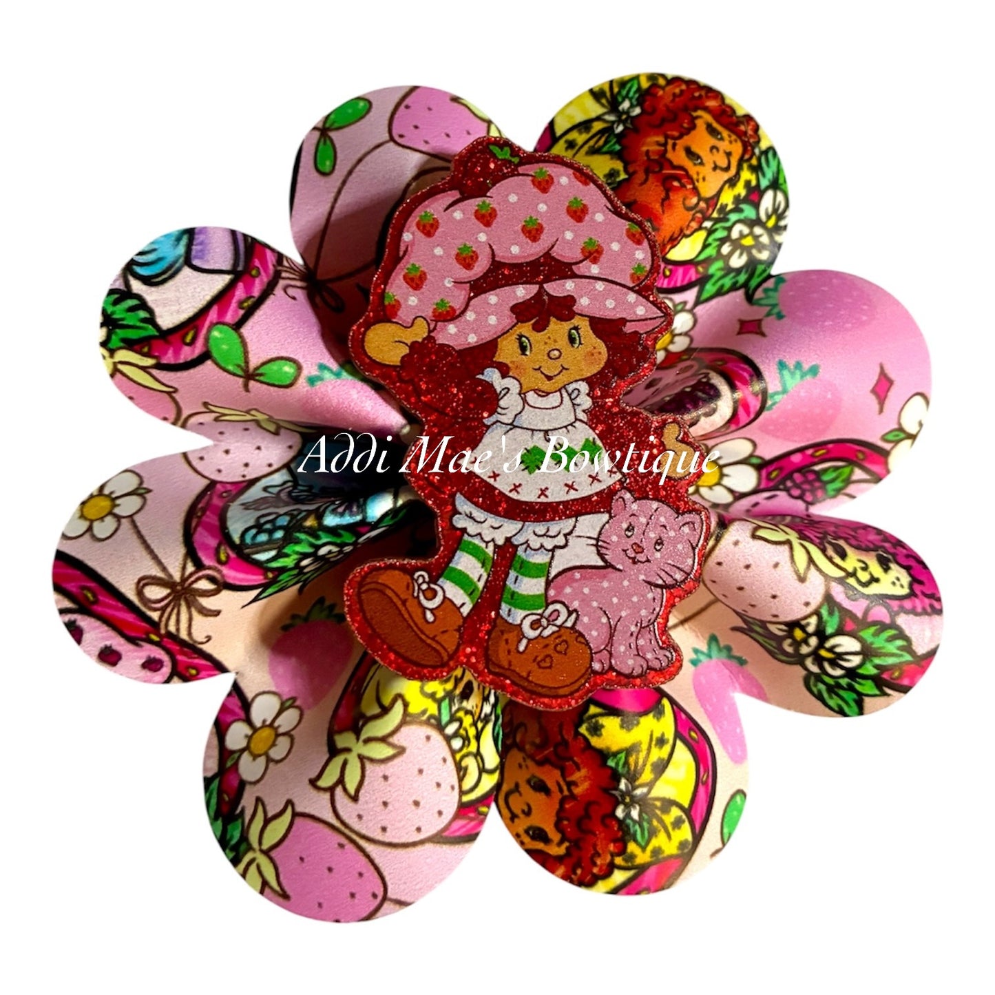Strawberry Girl Ruffle  Bow