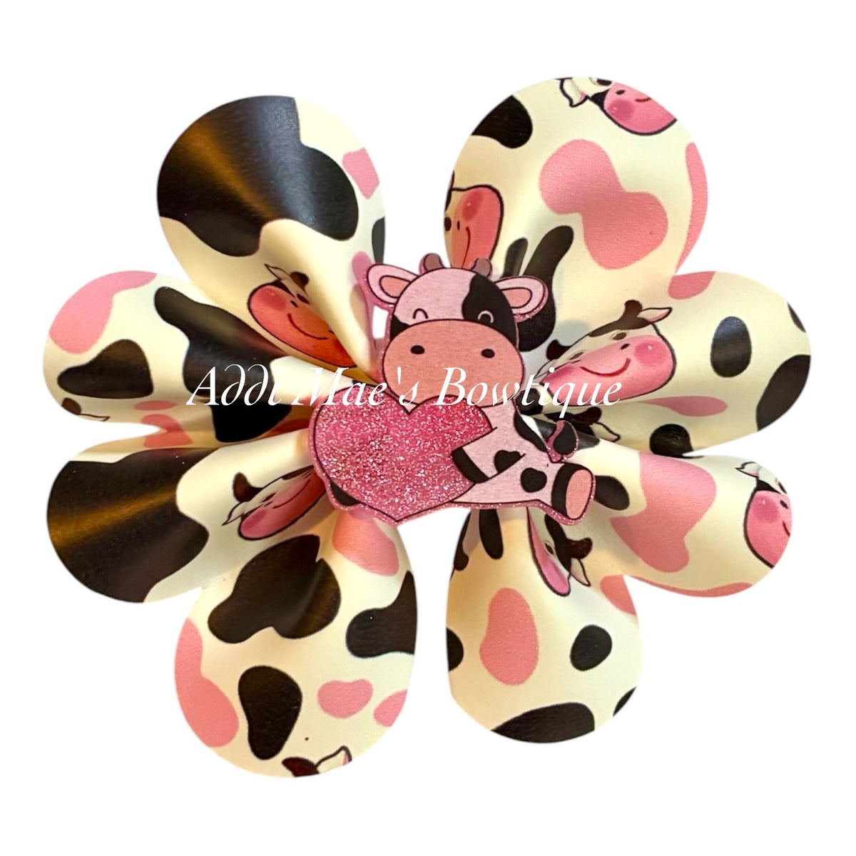 Moo Cow Ruffle Bow