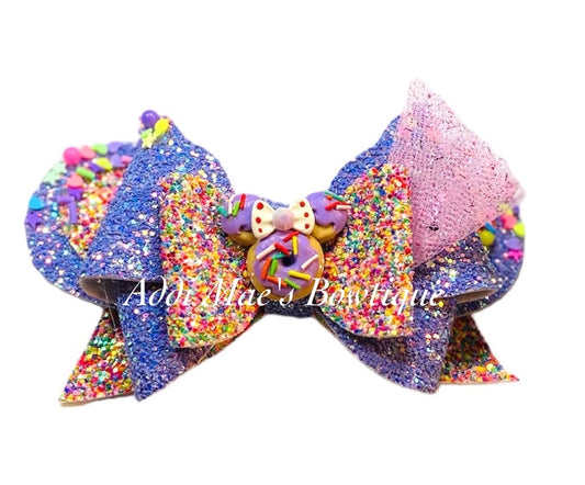 Donut Sprinkles Bow