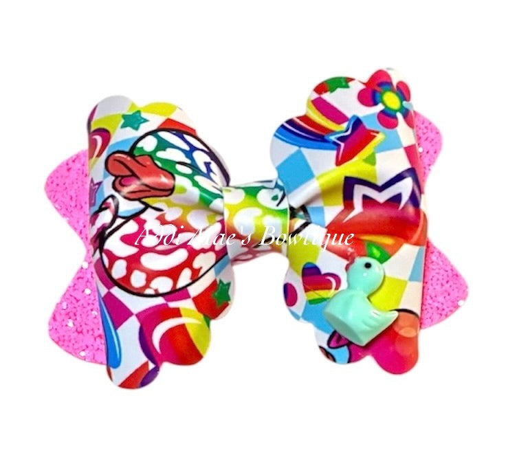 Bright Rainbow Ducks Bow