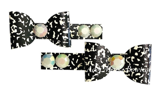 Composition Notebook Back To School Mini Bow Alligator Clip Set