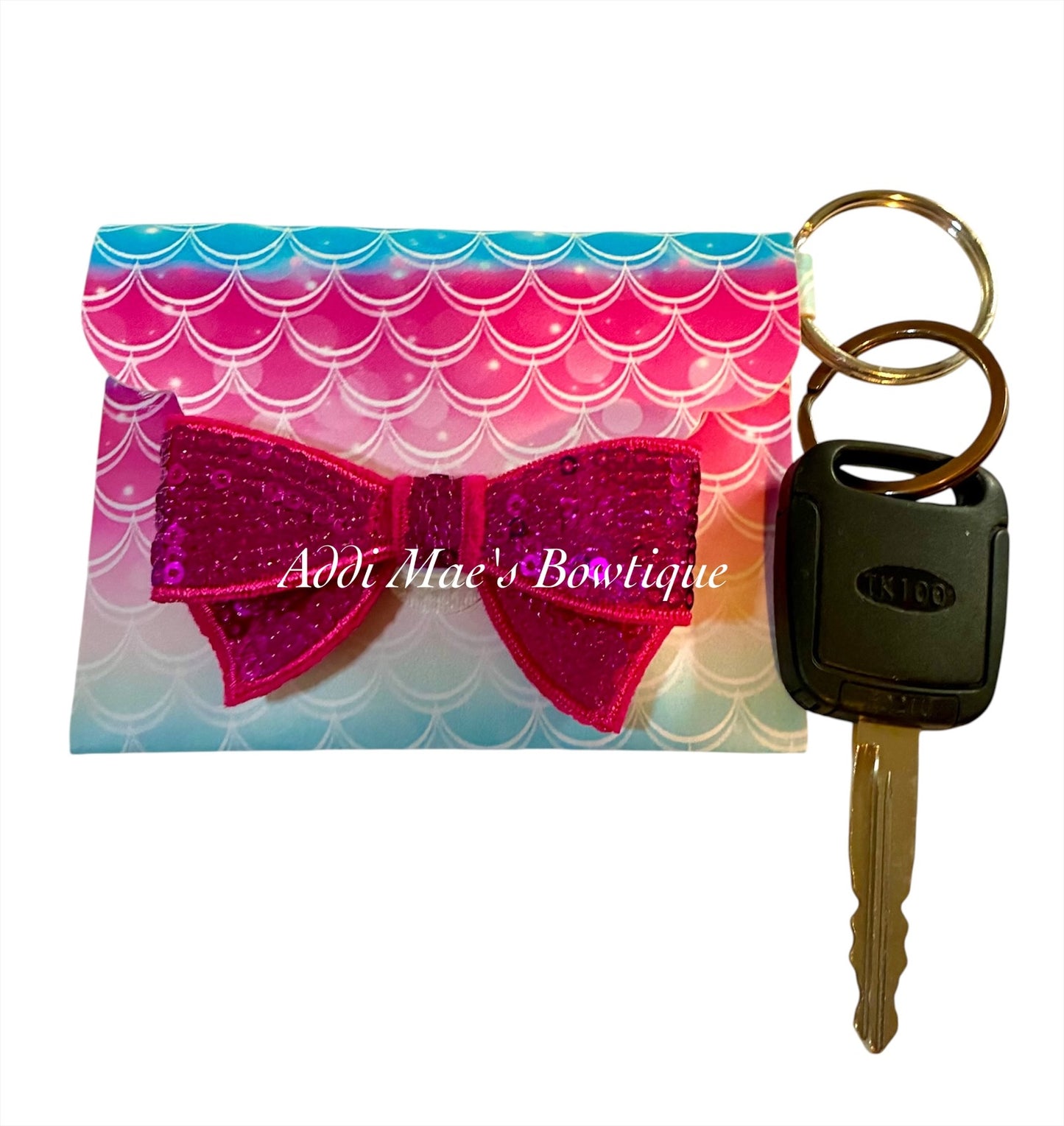 Mermaid Scales Coin Purse Keychain