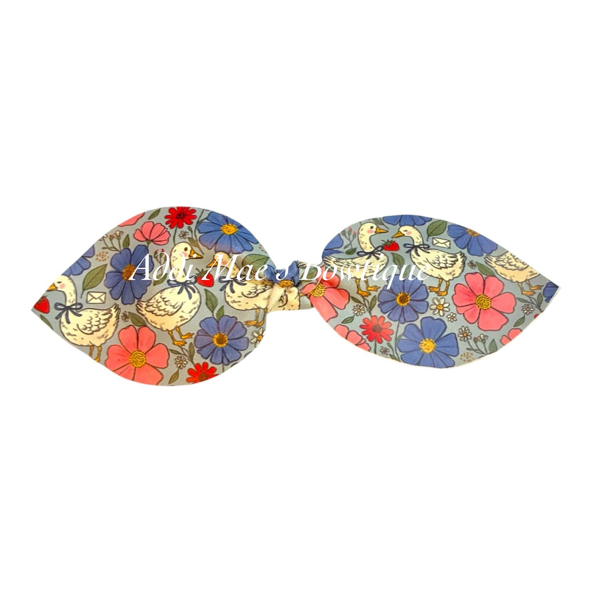 Floral Goose XL Jumbo Top Knot Clip
