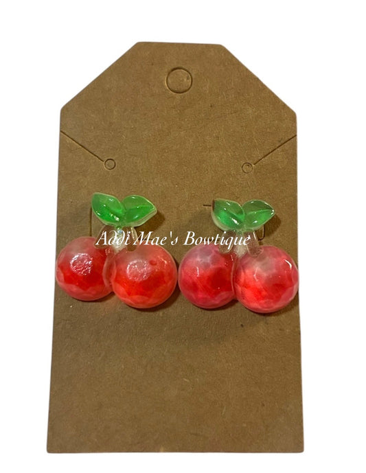 Cherry Earring Studs