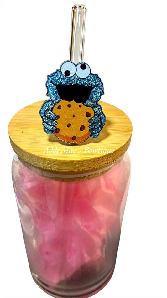 Cookie Monster Straw Topper