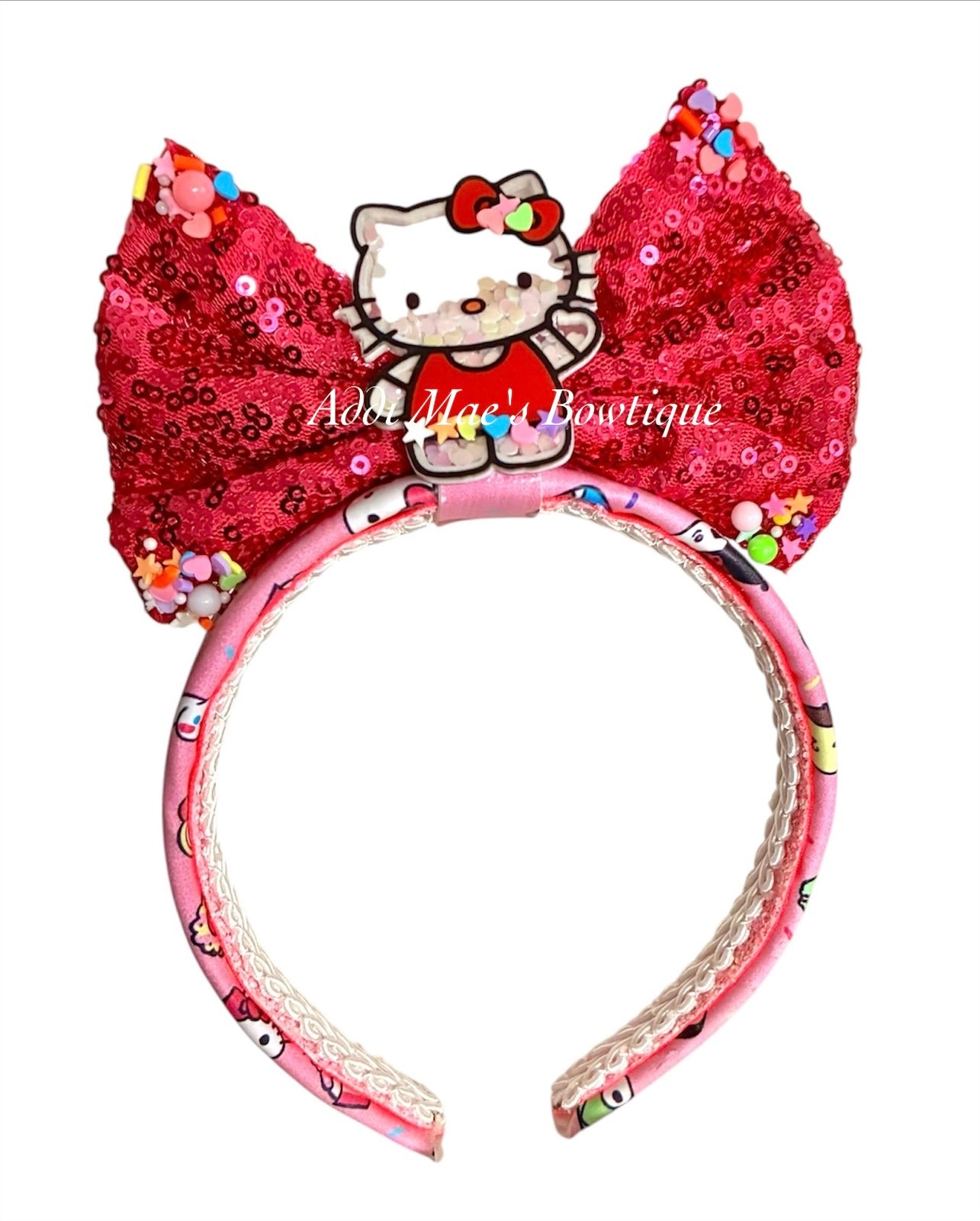 Kitty Sprinkles Faux Leather Headband