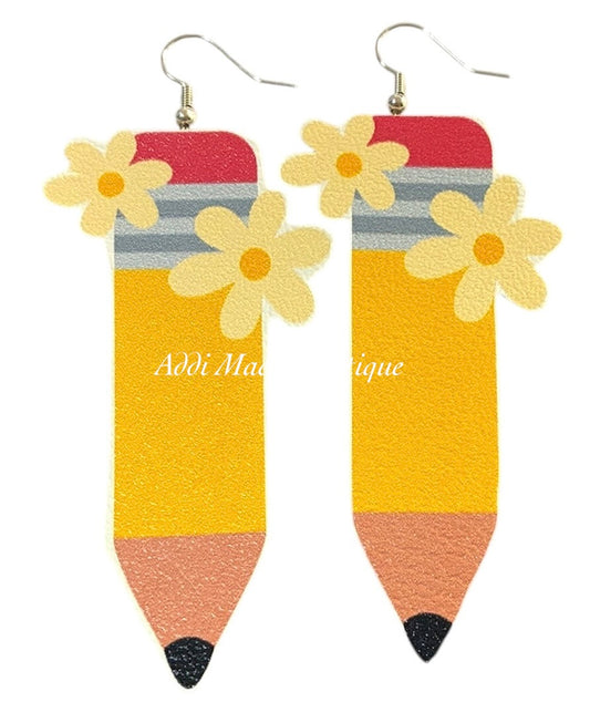 Pencil Dangle Earrings