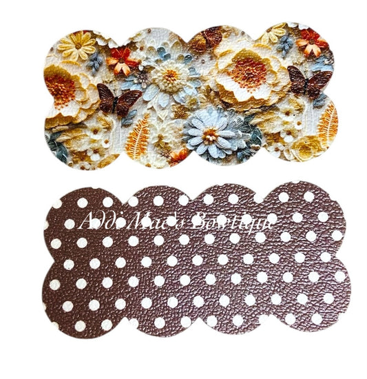 Brown Butterfly Snap Clip Set