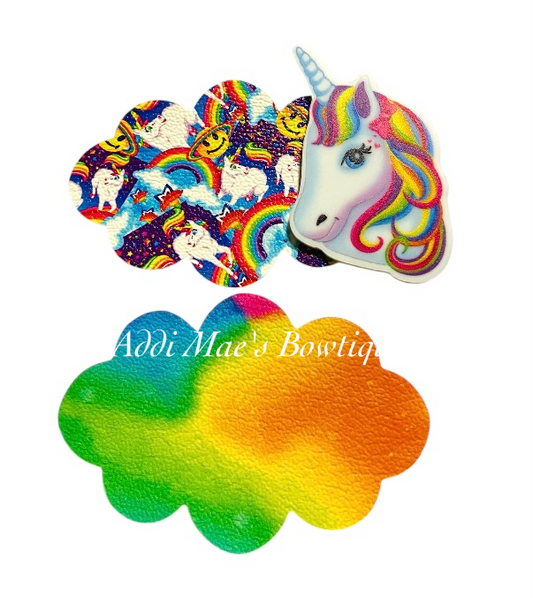 Rainbow Unicorn LF Snap Clip Set