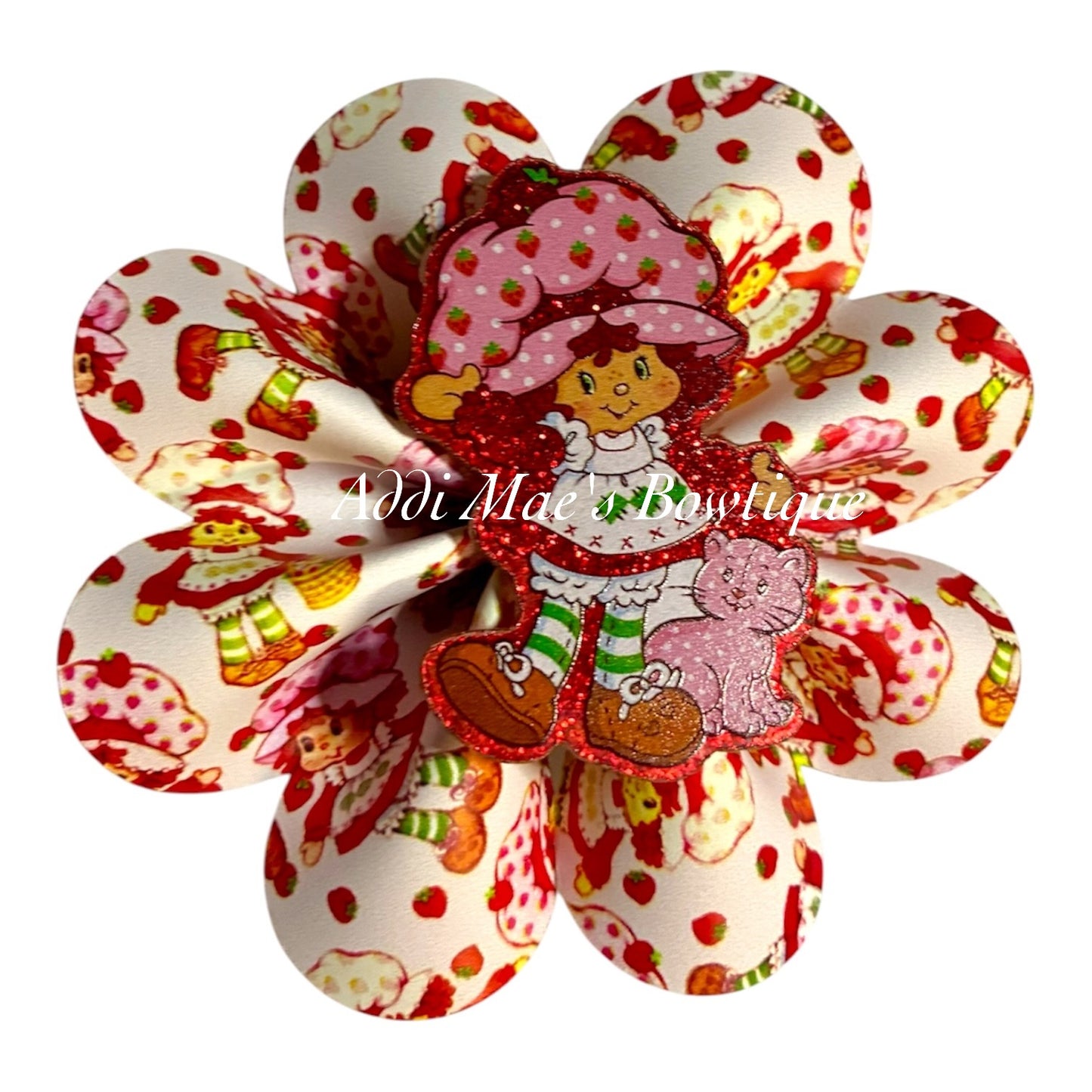 Strawberry Girl Ruffle  Bow