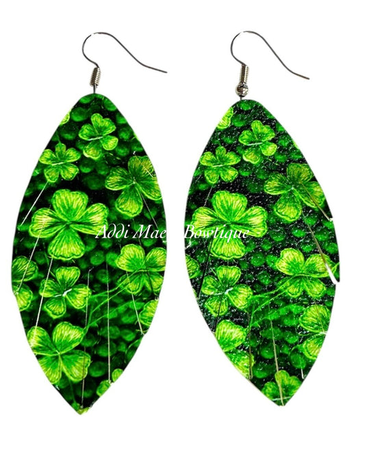 Clovers  Fringe Dangle Earrings