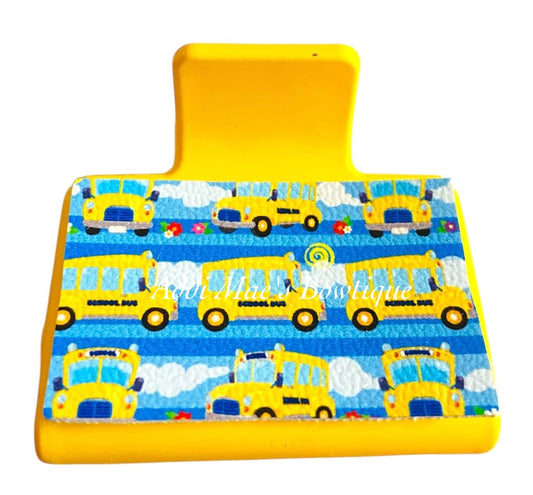 School Bus Small Claw Clip