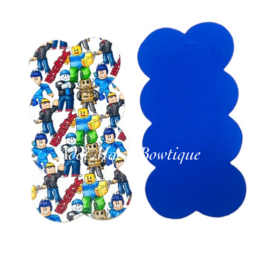 Robot Block Game Snap Clip Set