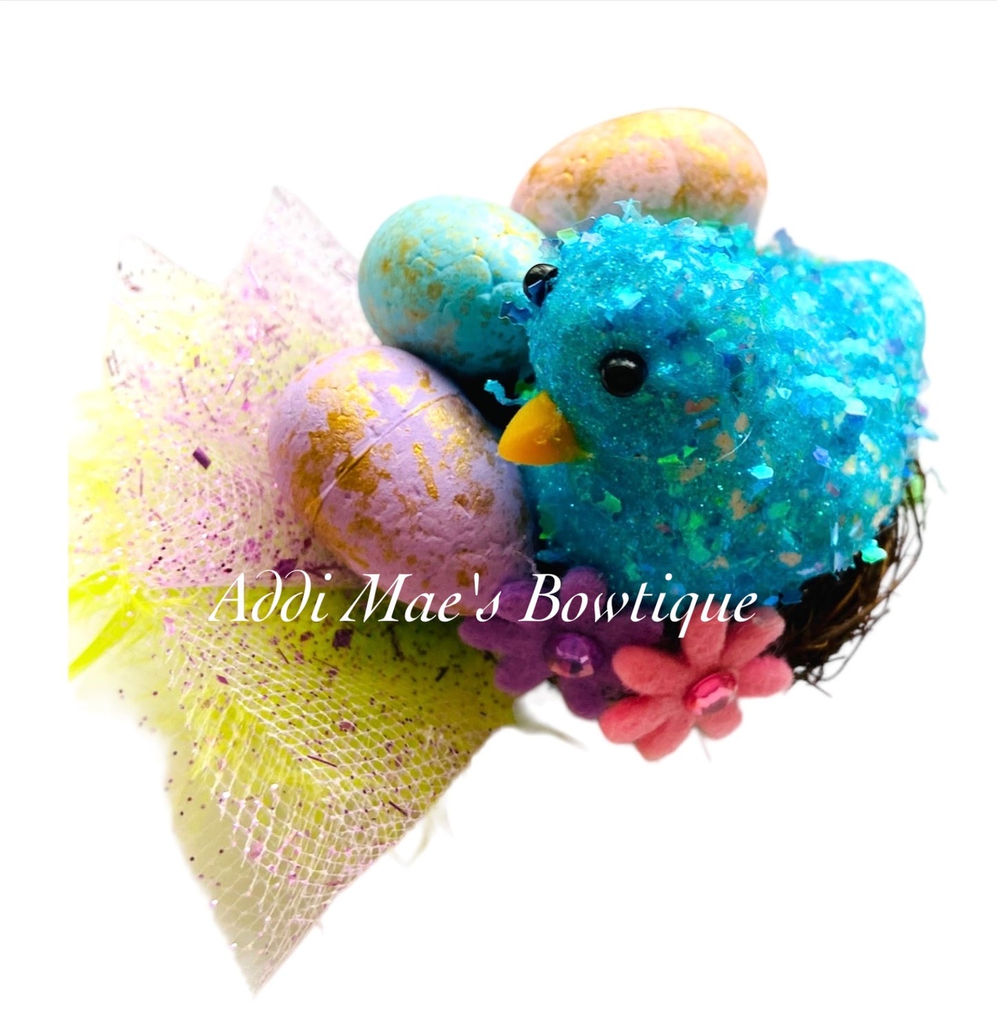 Spring Bird Eggs Nest Clip