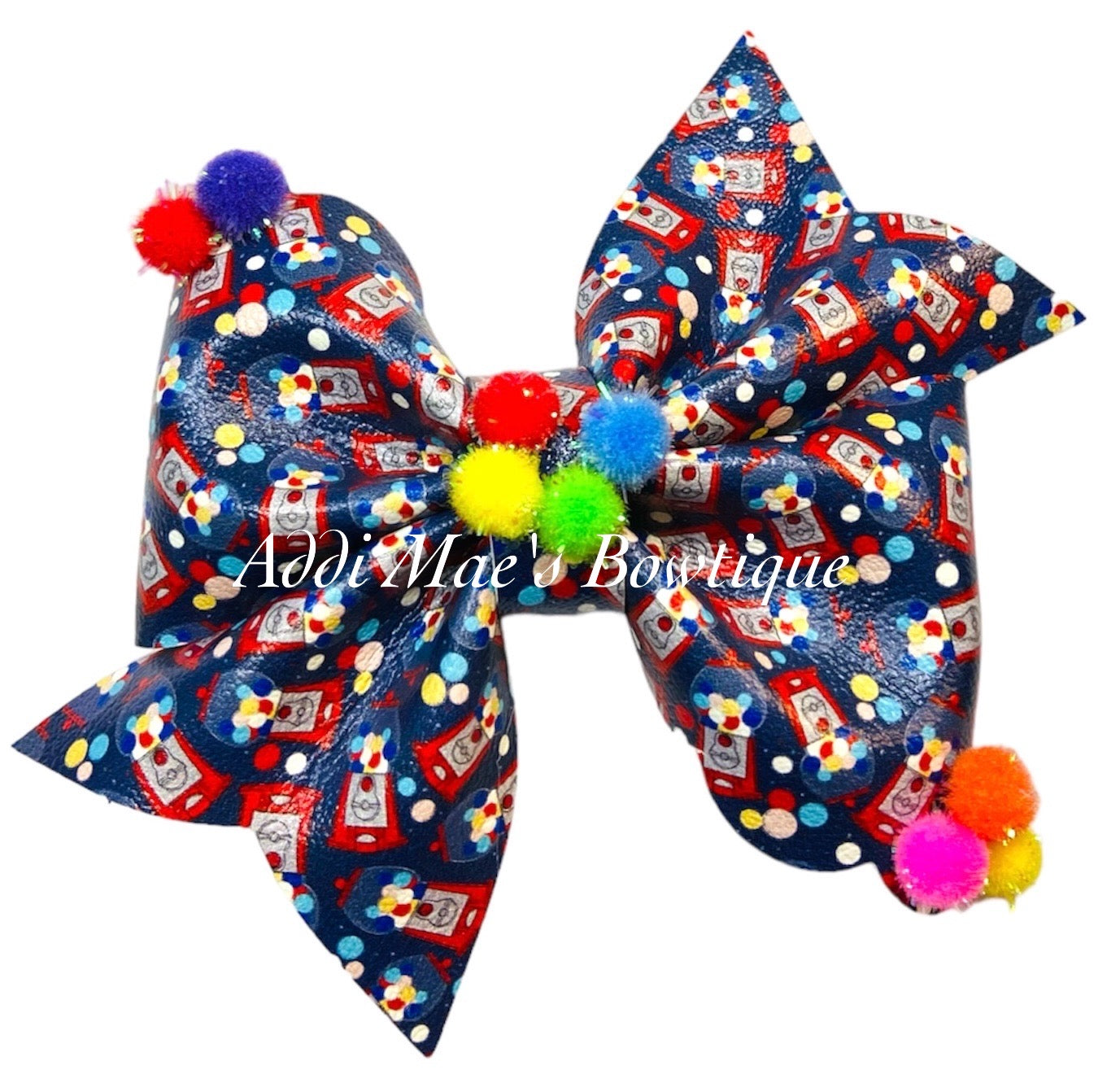 Bubble Gum Machines Pom Bow