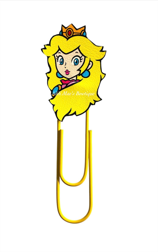 Peach Video Game Princess Jumbo Paperclip Bookmark