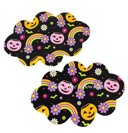 Jack O Lantern Rainbows Halloween Snap Clip Set