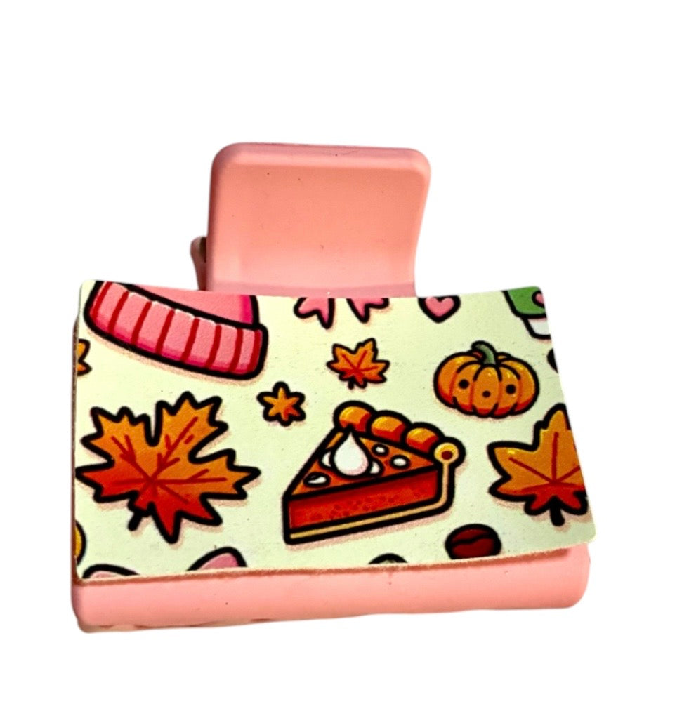 Fall Vibes Small Claw Clip