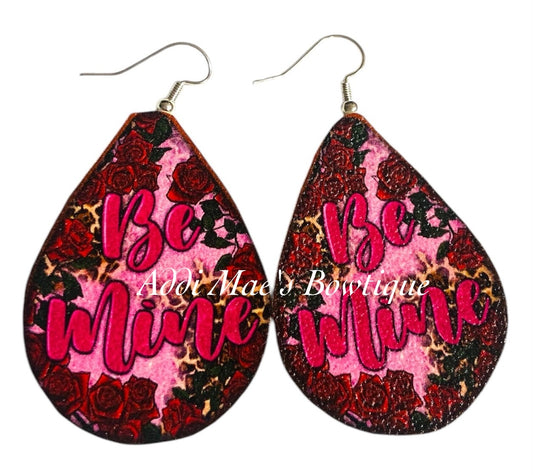 Be Mine Valentines Dangle Earrings
