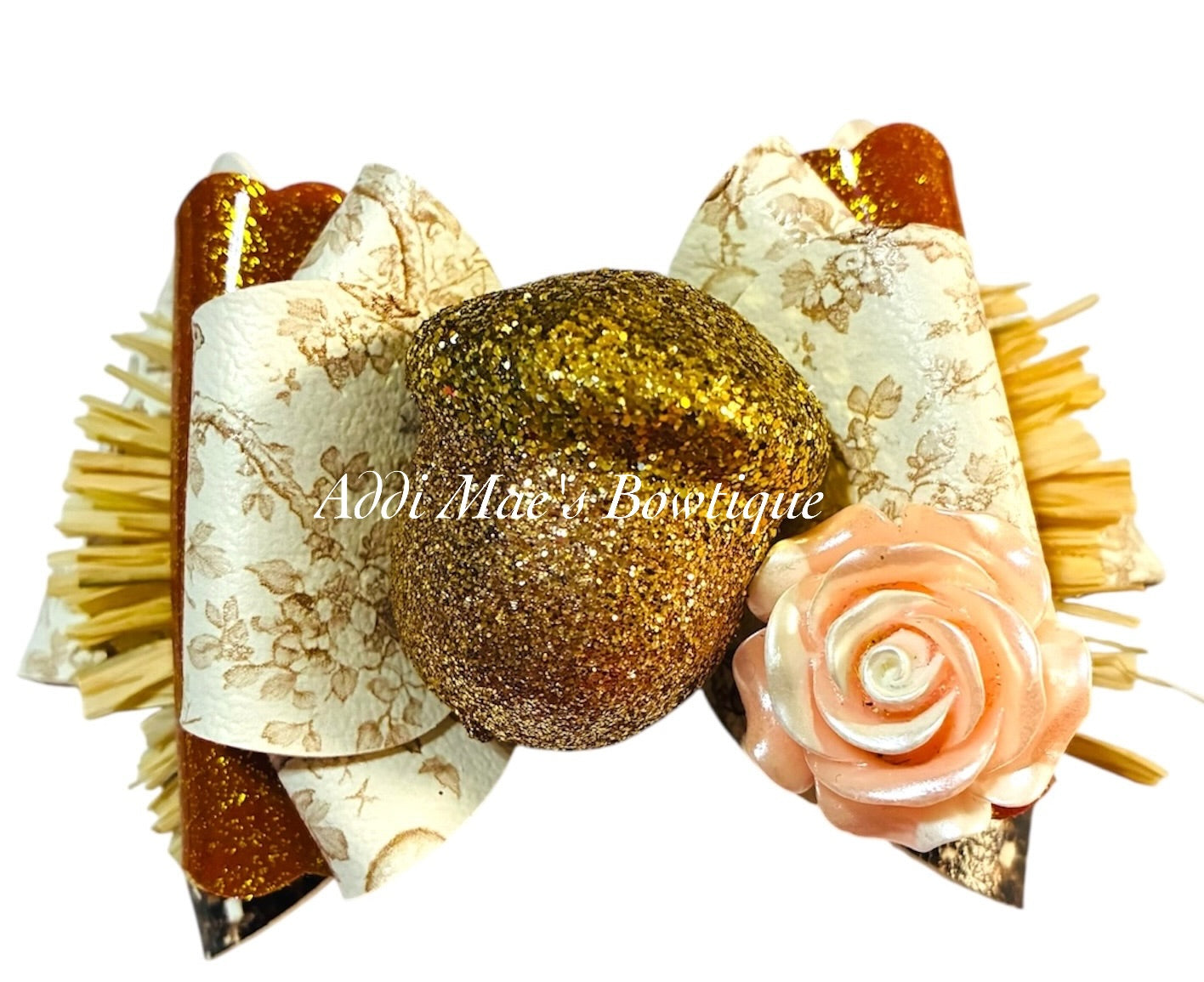 Woodland Toile Squirrel Bow
