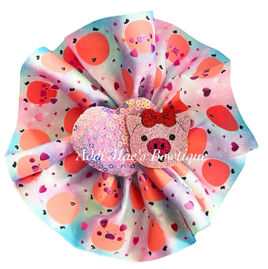 Piggy Ruffle  Bow