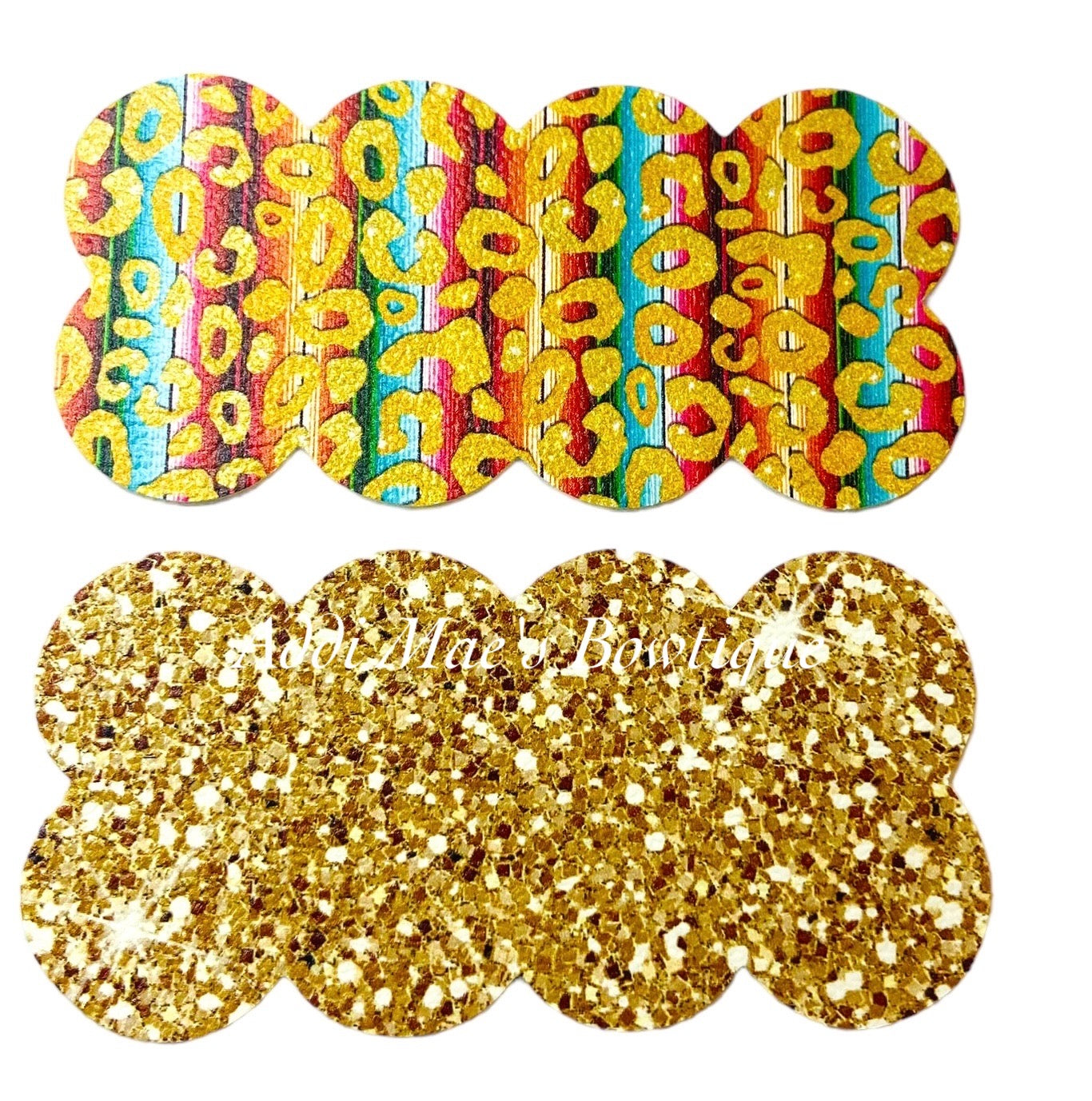 Gold Cheetah Snap Clip Set