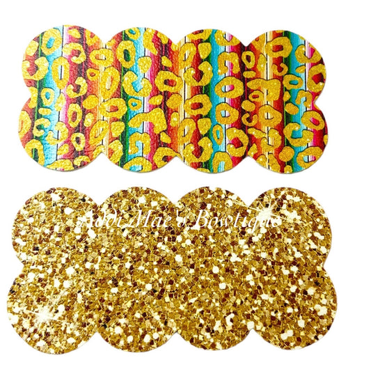 Gold Cheetah Snap Clip Set