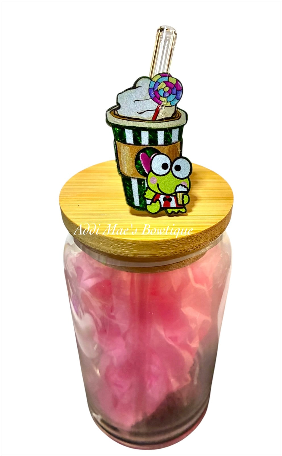 Frog Kitty Friend Straw Topper
