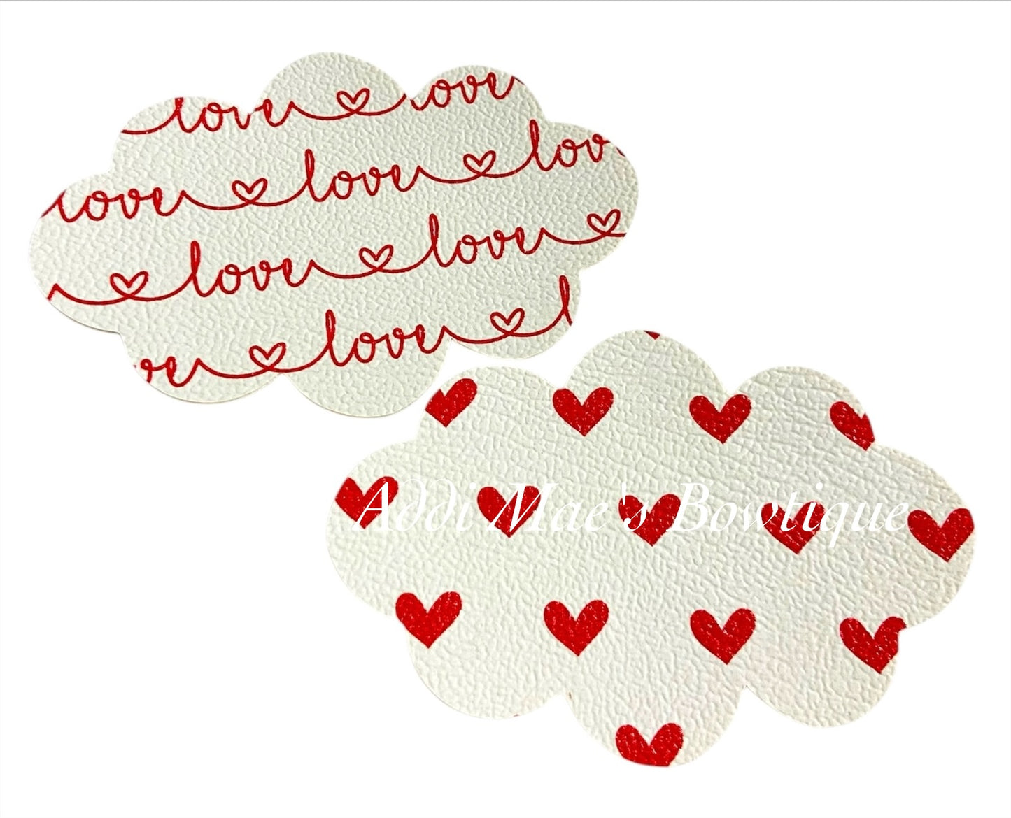 Red Hearts Love Snap Clip Set