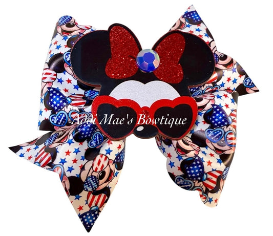 Patriotic Mouse Bow