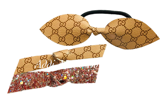 Faux Design Brand Straw Topper, Keychain ,Top KnotSet
