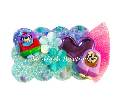 Blue Cartoon Dog Grannies Clip