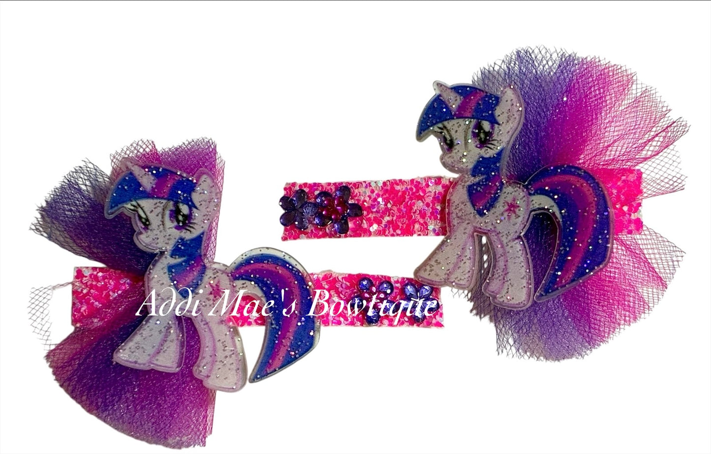 Cartoon Pony Alligator Clip Set