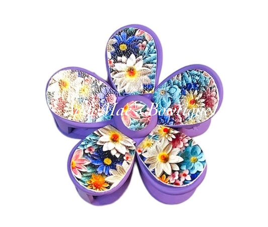 Paper Daisies Flower Claw Clip