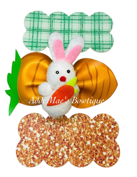 Easter Bunny Carrot Snap Clip Set