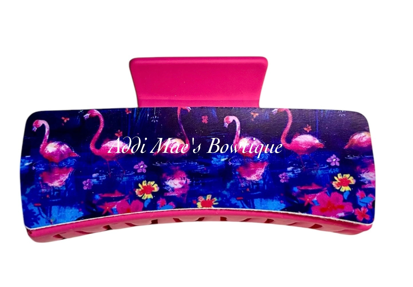 Pink Flamingos XL Claw Clip