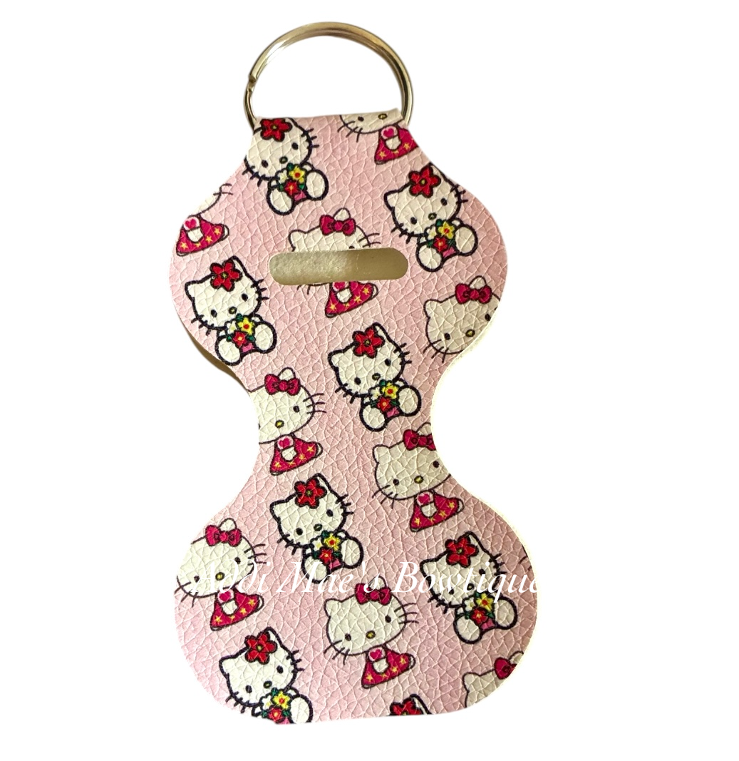Pink Kitty Chapstick Keychain