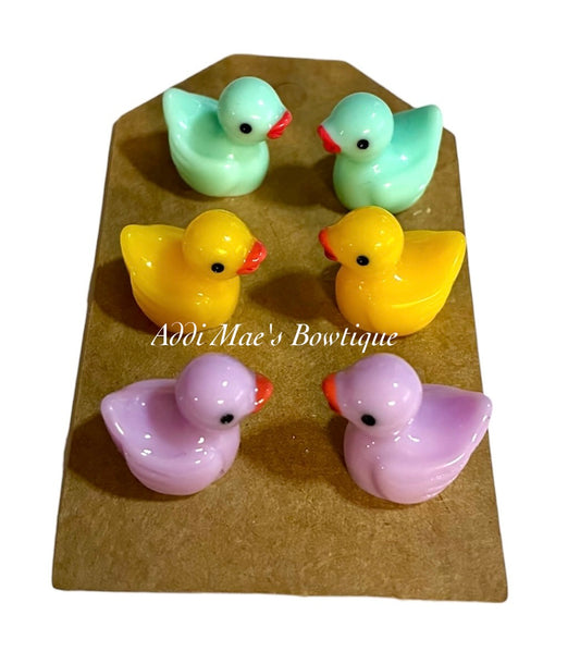 Mini Ducks Trio Earring Studs