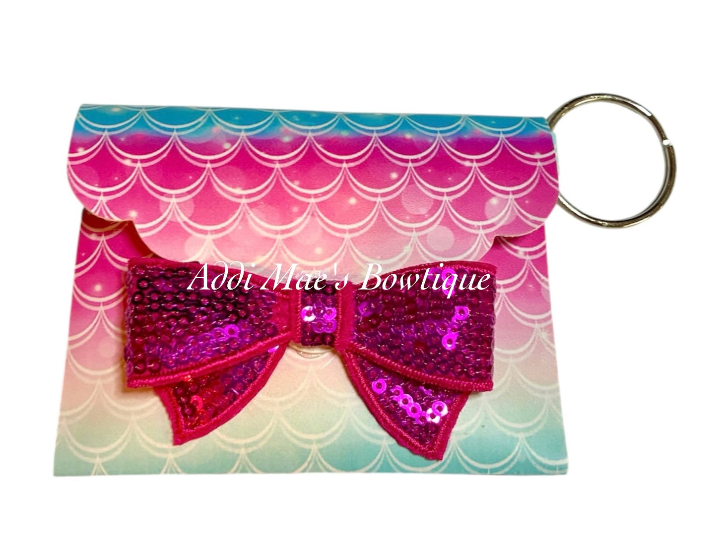 Mermaid Scales Coin Purse Keychain